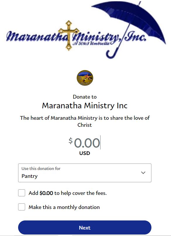 Maranatha Ministry, Inc